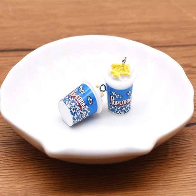 10tk 17*28mm mitmevärviline segastiilis popkornvaigust tarvikud võlusid ripatsid Käsitsi valmistatud ehted DIY kõrvarõngas kaelakee võtmehoidja