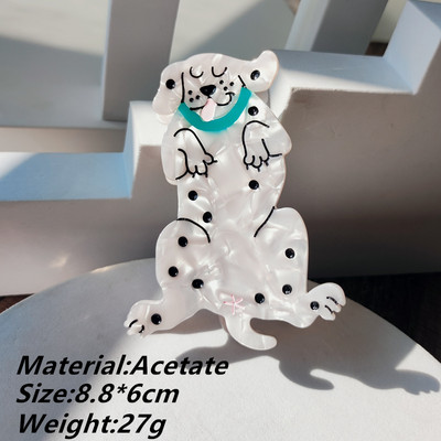 HANGZHI INES Νέο Γαλλικό χαριτωμένο ζώο, σκύλος σκύλος, αξεσουάρ, οξικό κλιπ μαλλιών, φουρκέτα καρχαρία, αξεσουάρ κεφαλής για γυναίκες, κορίτσια 2021