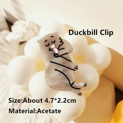 HANGZHI INES Νέο Γαλλικό χαριτωμένο ζώο, σκύλος σκύλος, αξεσουάρ, οξικό κλιπ μαλλιών, φουρκέτα καρχαρία, αξεσουάρ κεφαλής για γυναίκες, κορίτσια 2021