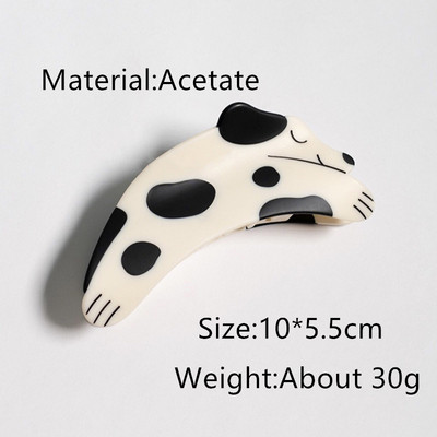 HANGZHI INES Νέο Γαλλικό χαριτωμένο ζώο, σκύλος σκύλος, αξεσουάρ, οξικό κλιπ μαλλιών, φουρκέτα καρχαρία, αξεσουάρ κεφαλής για γυναίκες, κορίτσια 2021