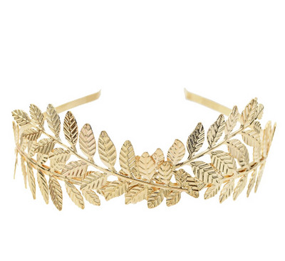 Barokk-kreeka-rooma metallist lehtedest juuksepaelad naistele Boho peakroonid tiaarad tüdruku sünnipäeva ehted peo pulmade juuste aksessuaarid