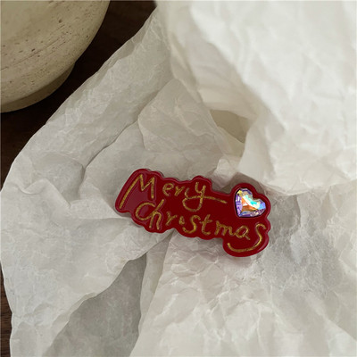 2022. aasta jõuluarmastussüdame kristallist juuksenõel naistele, armas, armas, tüdrukulik juukseklamber, esteetiline mood, juukseaksessuaarid, kingitus