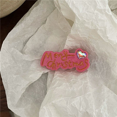 2022. aasta jõuluarmastussüdame kristallist juuksenõel naistele, armas, armas, tüdrukulik juukseklamber, esteetiline mood, juukseaksessuaarid, kingitus