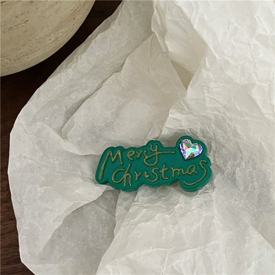 2022. aasta jõuluarmastussüdame kristallist juuksenõel naistele, armas, armas, tüdrukulik juukseklamber, esteetiline mood, juukseaksessuaarid, kingitus