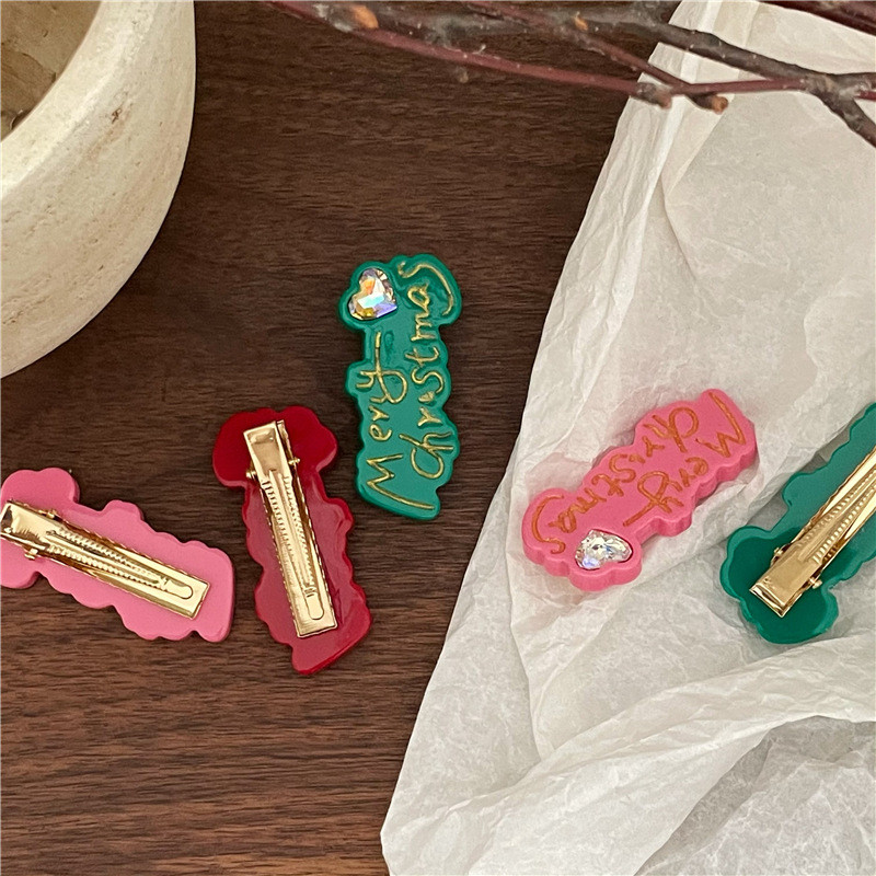 2022. aasta jõuluarmastussüdame kristallist juuksenõel naistele, armas, armas, tüdrukulik juukseklamber, esteetiline mood, juukseaksessuaarid, kingitus