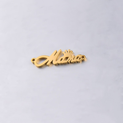 Semitree 5 tk roostevabast terasest kroon Mama emadepäeva kaelakee ripats, peen poleerimine ehete valmistamise tarvikute jaoks