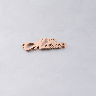 Semitree 5 tk roostevabast terasest kroon Mama emadepäeva kaelakee ripats, peen poleerimine ehete valmistamise tarvikute jaoks