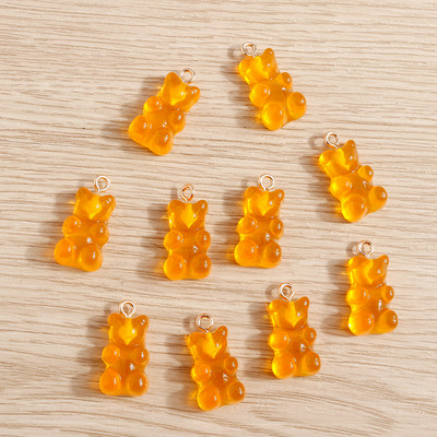 20tk 11*22mm multifilmi kommid Värvid vaik karu võlusid ehete tegemiseks armsad kõrvarõngad kaelakeed käevõrud isetegemises käsitöö aksessuaarid