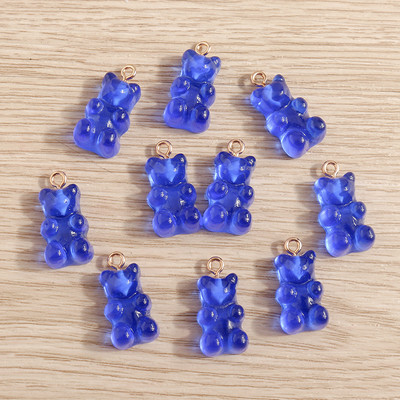 20tk 11*22mm multifilmi kommid Värvid vaik karu võlusid ehete tegemiseks armsad kõrvarõngad kaelakeed käevõrud isetegemises käsitöö aksessuaarid