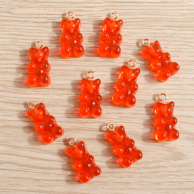 20tk 11*22mm multifilmi kommid Värvid vaik karu võlusid ehete tegemiseks armsad kõrvarõngad kaelakeed käevõrud isetegemises käsitöö aksessuaarid