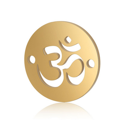 5 tk/partii roostevabast terasest Yin Yang diy käevõru valmistamine pistikute võlu hulgimüük päikese OM pistikute ripats ehete jaoks