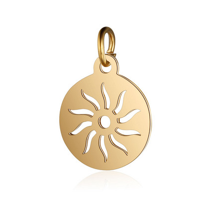 5 tk/partii roostevabast terasest Yin Yang diy käevõru valmistamine pistikute võlu hulgimüük päikese OM pistikute ripats ehete jaoks