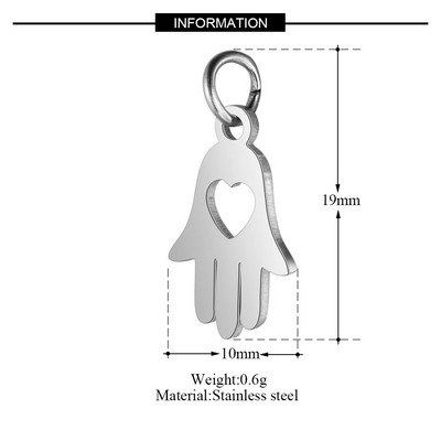 5 tk/partii roostevabast terasest Yin Yang diy käevõru valmistamine pistikute võlu hulgimüük päikese OM pistikute ripats ehete jaoks