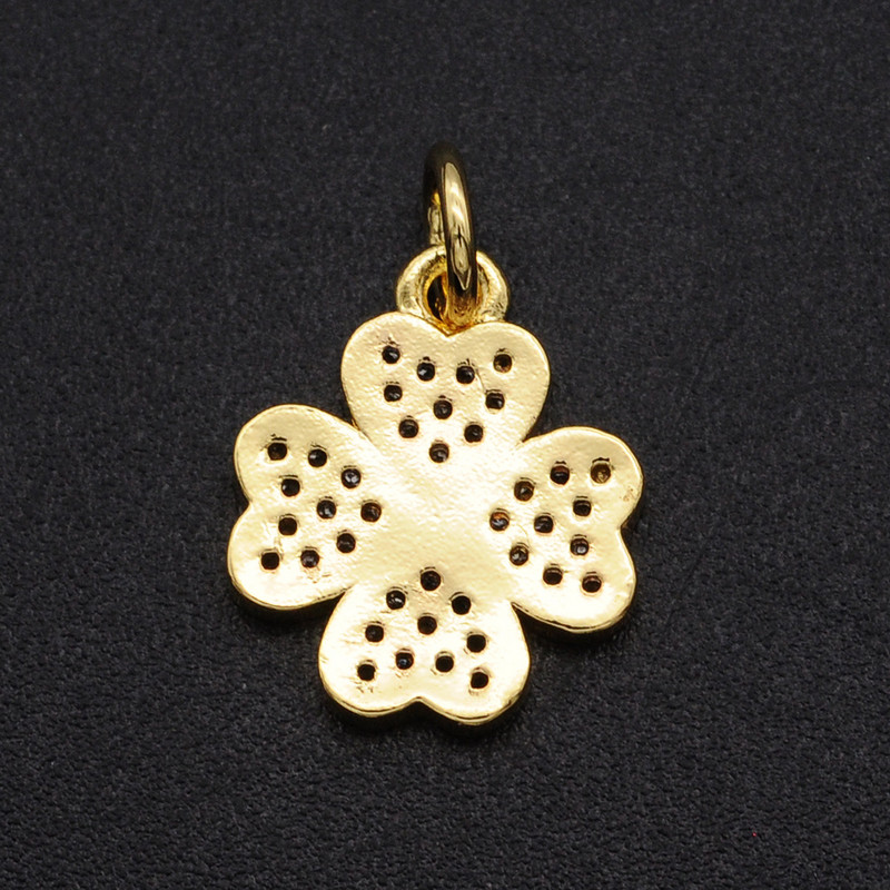 11x14mm CZ tsirkoon ehted, lillede võluripatsid, hulgimüük moe-ehete ripatsid ehete otsimise tarvikud