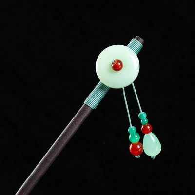 Vintage puidust lilleline juuksenõel naistele Antiikne juuksepulk tüdrukutele juukseklambrite kostüüm Hiina juukseaksessuaarid juuksenõelad заколки