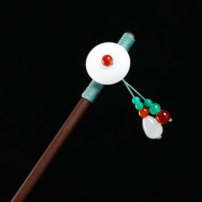 Vintage puidust lilleline juuksenõel naistele Antiikne juuksepulk tüdrukutele juukseklambrite kostüüm Hiina juukseaksessuaarid juuksenõelad заколки