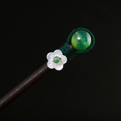 Vintage puidust lilleline juuksenõel naistele Antiikne juuksepulk tüdrukutele juukseklambrite kostüüm Hiina juukseaksessuaarid juuksenõelad заколки