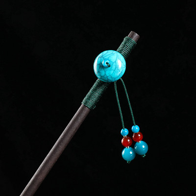 Vintage puidust lilleline juuksenõel naistele Antiikne juuksepulk tüdrukutele juukseklambrite kostüüm Hiina juukseaksessuaarid juuksenõelad заколки