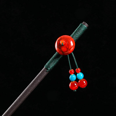 Vintage puidust lilleline juuksenõel naistele Antiikne juuksepulk tüdrukutele juukseklambrite kostüüm Hiina juukseaksessuaarid juuksenõelad заколки