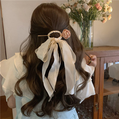 2022 Agraf de păr din fire chinezești cu bowknot pentru femei, temperament dulce, fermec unic, baton de păr, estetică vintage, accesorii de păr