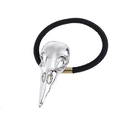 1 tk Naiste punk gooti Raven Skull Crow elastne juuksenöör juuksepael Juukseaksessuaarid Halloweeni scrunchie hulgimüük