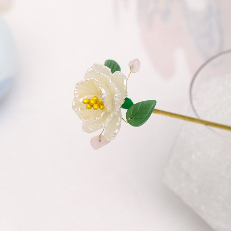 Vintage φουρκέτες Κινέζικο vintage τριαντάφυλλο ραβδί μαλλιών για Hanfu αξεσουάρ Γυναικεία καρφίτσα λουλουδιών Δείγμα κοσμήματος μαλλιών Headpeice κοσμήματα