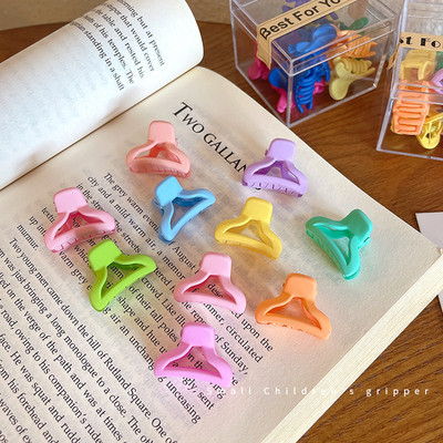 10db/dobozos mini cukorka színes kis markolatcsipesz Aranyos oldalsó csíptetős frufru Clip Broken Hair Clip Hajkiegészítők