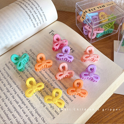10db/dobozos mini cukorka színes kis markolatcsipesz Aranyos oldalsó csíptetős frufru Clip Broken Hair Clip Hajkiegészítők