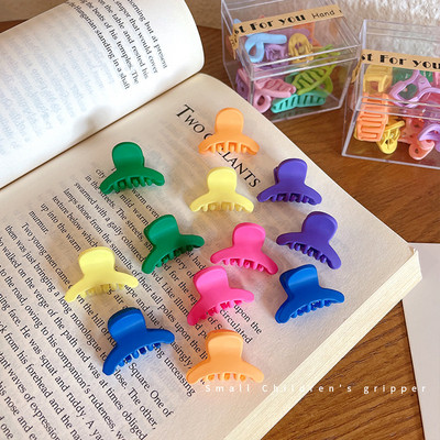 10db/dobozos mini cukorka színes kis markolatcsipesz Aranyos oldalsó csíptetős frufru Clip Broken Hair Clip Hajkiegészítők