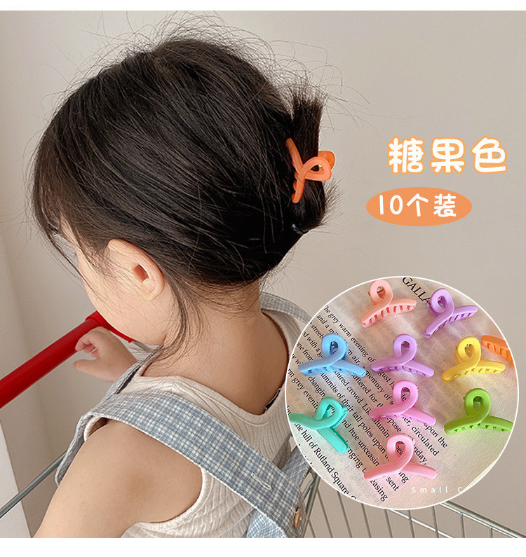 10db/dobozos mini cukorka színes kis markolatcsipesz Aranyos oldalsó csíptetős frufru Clip Broken Hair Clip Hajkiegészítők