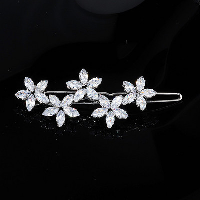 Naiste kristallist juuksenõel, läikiv kivist juukseklambrid, lehed juukseklambrid, mood juukseklamber Barrette, tüdrukute pea ehted, juuste aksessuaarid