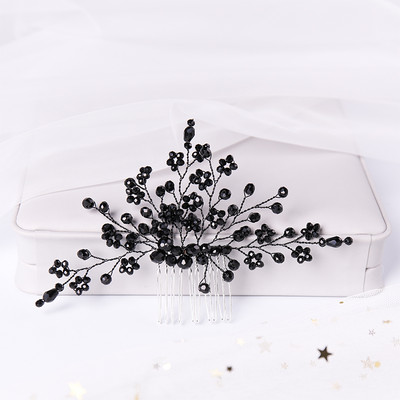 Μόδα Μαύρα Μπλε Κόκκινο Πράσινο Χρώμα Χτένες Μαλλιών Ειδικά Κρυστάλλινα Χειροποίητα Αξεσουάρ Μαλλιά Γάμου Bomicia Νυφικά Γυναικεία Κοσμήματα