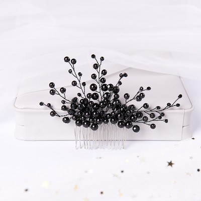 Μόδα Μαύρα Μπλε Κόκκινο Πράσινο Χρώμα Χτένες Μαλλιών Ειδικά Κρυστάλλινα Χειροποίητα Αξεσουάρ Μαλλιά Γάμου Bomicia Νυφικά Γυναικεία Κοσμήματα