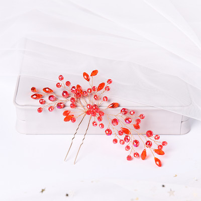 Μόδα Μαύρα Μπλε Κόκκινο Πράσινο Χρώμα Χτένες Μαλλιών Ειδικά Κρυστάλλινα Χειροποίητα Αξεσουάρ Μαλλιά Γάμου Bomicia Νυφικά Γυναικεία Κοσμήματα