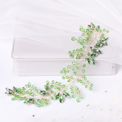 Μόδα Μαύρα Μπλε Κόκκινο Πράσινο Χρώμα Χτένες Μαλλιών Ειδικά Κρυστάλλινα Χειροποίητα Αξεσουάρ Μαλλιά Γάμου Bomicia Νυφικά Γυναικεία Κοσμήματα