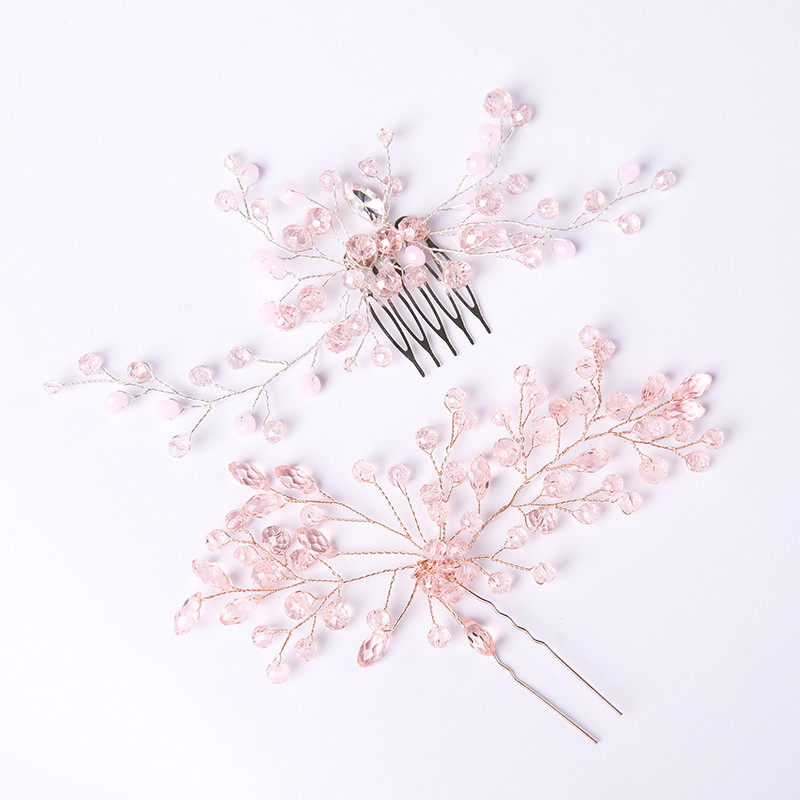 Μόδα Μαύρα Μπλε Κόκκινο Πράσινο Χρώμα Χτένες Μαλλιών Ειδικά Κρυστάλλινα Χειροποίητα Αξεσουάρ Μαλλιά Γάμου Bomicia Νυφικά Γυναικεία Κοσμήματα