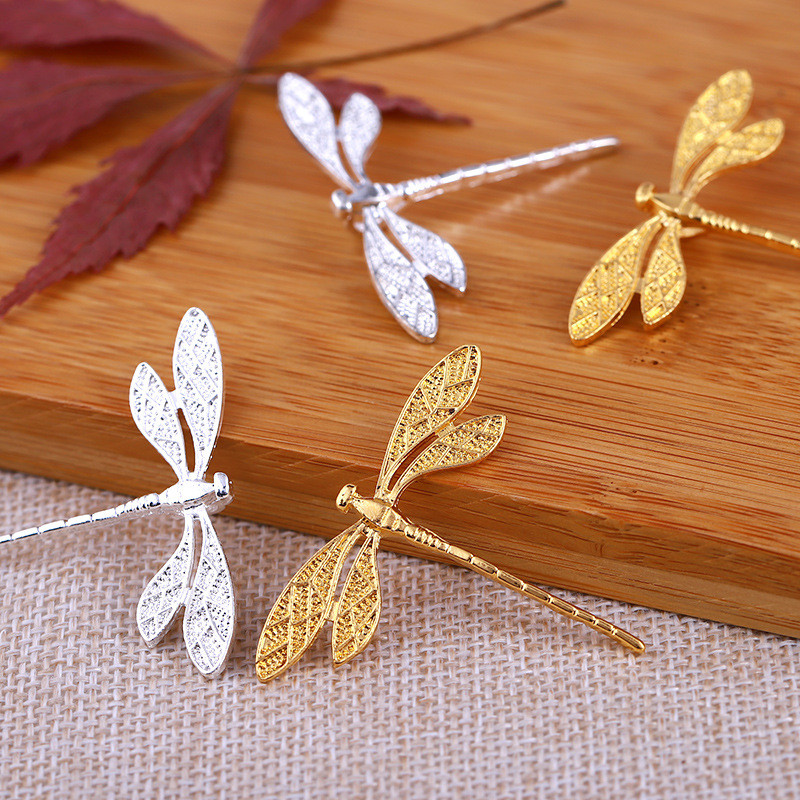 10 buc/lot 36x43mm din aliaj libelulă pandantiv retro colier brelocuri pentru bijuterii DIY accesorii brățări descoperiri lucrate manual