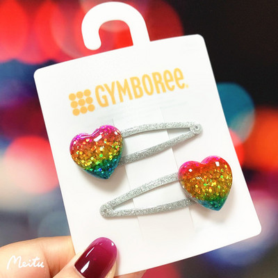 Sjajne šarene šljokice Ljubavne zvijezde Ukosnica za žene Trend slatkih 90-ih Estetske kopče Modni izuzetni dodaci za kosu