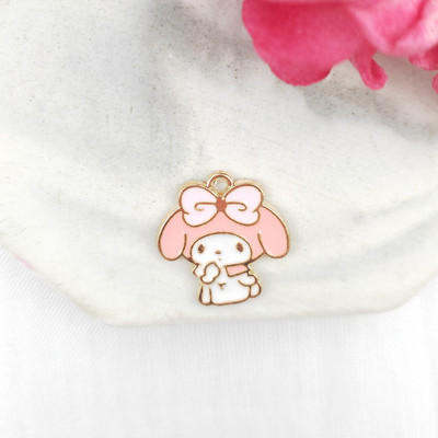 10 kom. Privjesak od legure, šarm, crtani film, životinja, naušnica, ogrlica, privjesak, mašna, mačka, velike uši, pas, DIY privjesak za ključeve, privjesak od emajla.