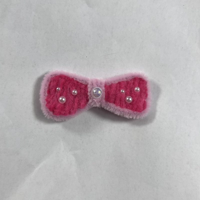 Y2k Estetika 90-ih, ružičasta plišana mašna, biserna ukosnica za žene, slatka, slatka djevojačka kopča za kosu Harajuku, modni dodaci za kosu, poklon