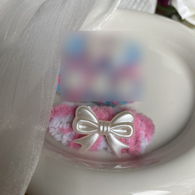 Harajuku színes plüss csípős rózsa virág hajtű nőknek édes aranyos lányos divat hajcsat Esztétika Y2k hajkiegészítők