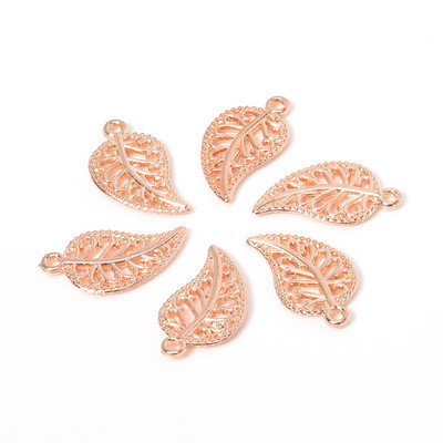 50vnt/stal. 9x17mm metaliniai maži lapai filigraniniai amatai žavūs pakabukai pasidaryk pats apyrankės priedai rankų darbo papuošalams.