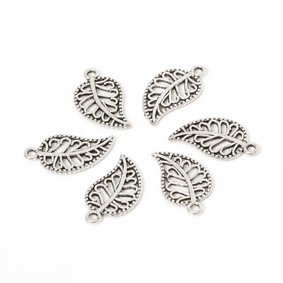 50vnt/stal. 9x17mm metaliniai maži lapai filigraniniai amatai žavūs pakabukai pasidaryk pats apyrankės priedai rankų darbo papuošalams.