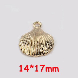 10 τεμ. Χρυσό κράμα ψευδαργύρου, κοχύλι, μενταγιόν αστερίας γοητείας για κοσμήματα, κολιέ αστερίας, καλοκαιρινά αξεσουάρ για κοσμήματα