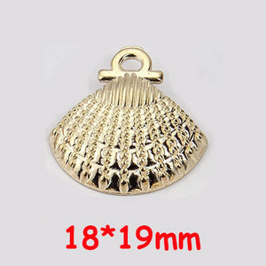 10 τεμ. Χρυσό κράμα ψευδαργύρου, κοχύλι, μενταγιόν αστερίας γοητείας για κοσμήματα, κολιέ αστερίας, καλοκαιρινά αξεσουάρ για κοσμήματα