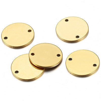 10 vnt Auksinių nerūdijančio plieno apvalių pakabukų pakabučiai 10 12 mm karoliukų papuošalams gaminti karoliai apyrankės jungtys „pasidaryk pats“ priedai