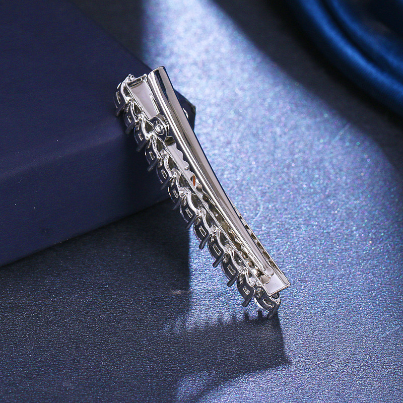 SLBRIDAL csillogó rézötvözet cirkónia esküvői hajcsipesz menyasszonyi CZ fejfedők hajkiegészítők női ékszerek