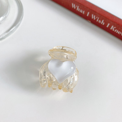 Y2k 90-es évek Esztétika Crystal Love Heart mini hajkarmok nőknek édes aranyos báj csajos hajcsat Koreai divatos hajkiegészítők