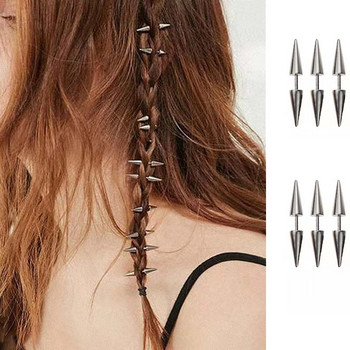 10PCS Фиби Аксесоари за коса за жени Dreadlocks Конус Декорация на косата Щипка за плитка Африка Бижута за тяло от неръждаема стомана