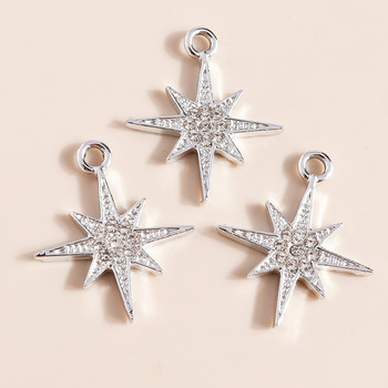 10 τμχ 27*20 χιλιοστά Shining Crystal Star Charms για σκουλαρίκια Βραχιόλι κατασκευής αξεσουάρ Κρεμαστά κολιέ Μπρελόκ Diy Κατασκευή κοσμημάτων